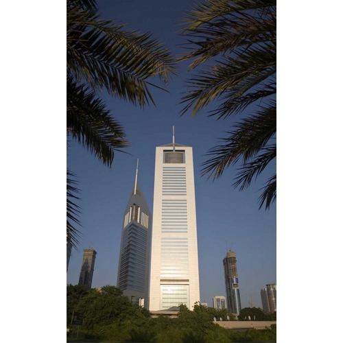 UAE, Dubai Jumeirah Emirates Towers in morning